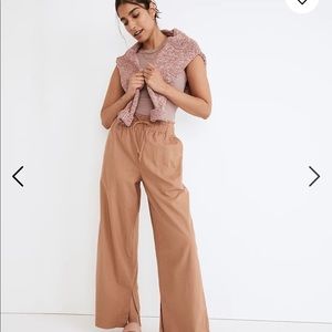 Pull-On High-Rise Wide-Leg Pants